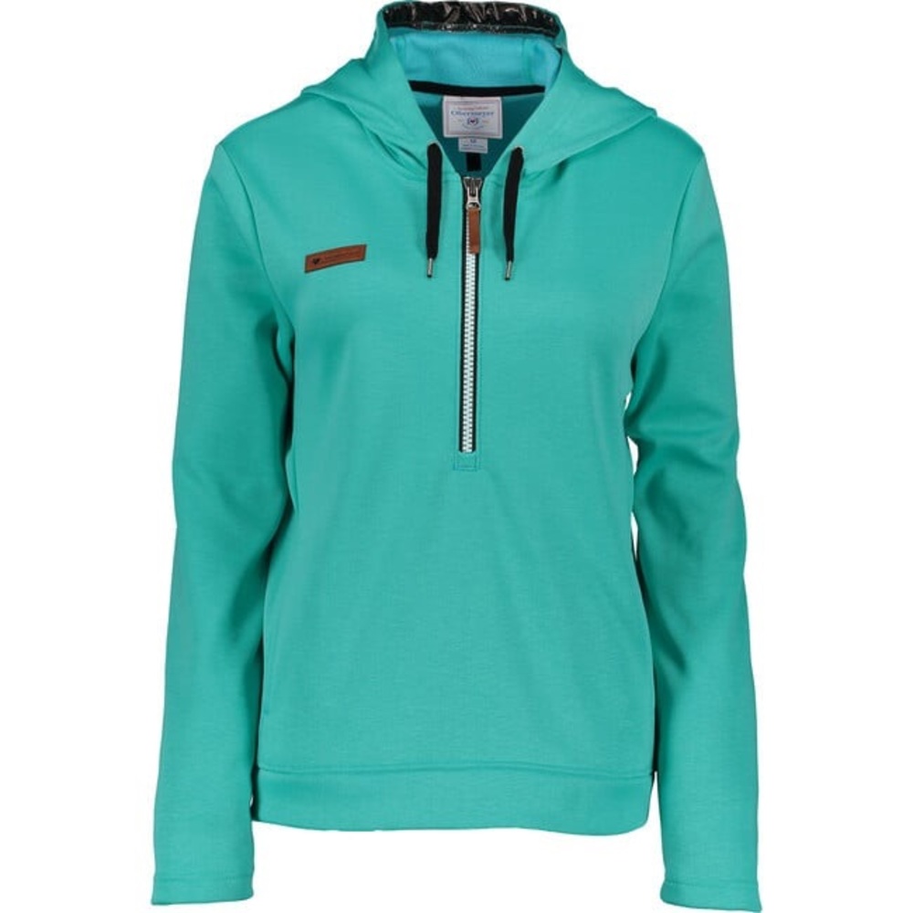 Obermeyer Heritage Collection‎ Teal Half Zip Hoodie Pullover Size M